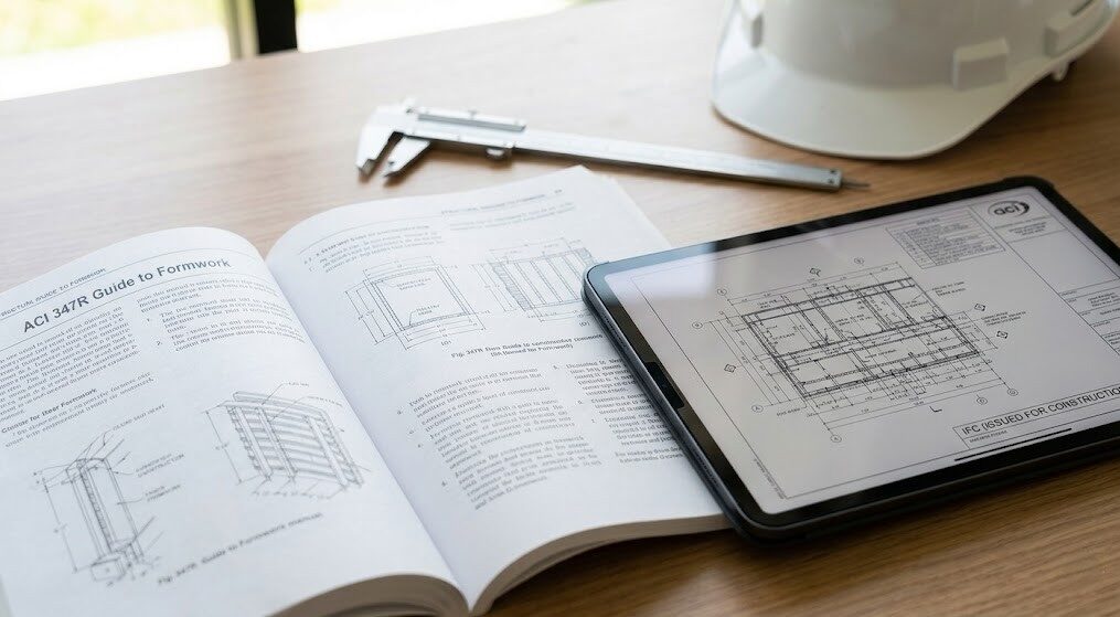 ACI 347R structural standards and IFC construction drawings