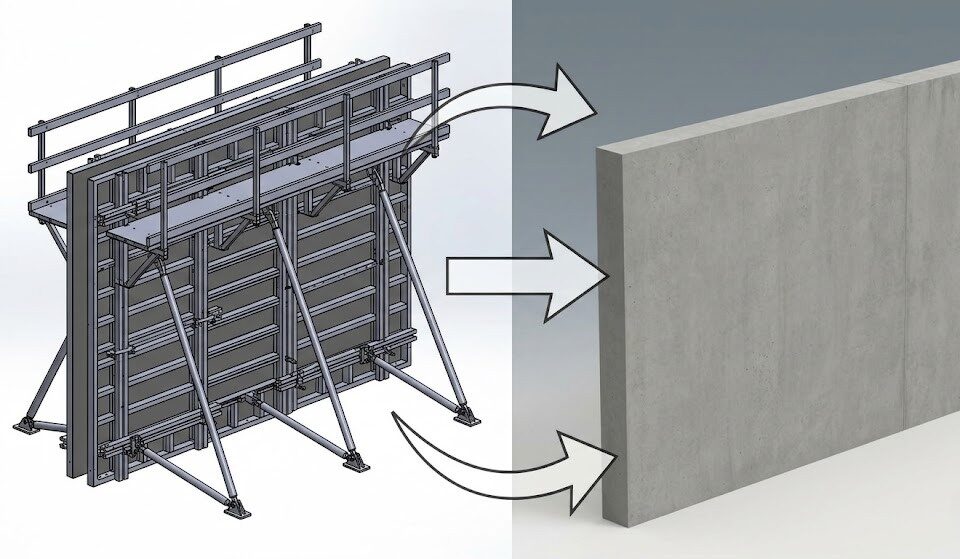Scope of shuttering works and concrete pouring lifecycle