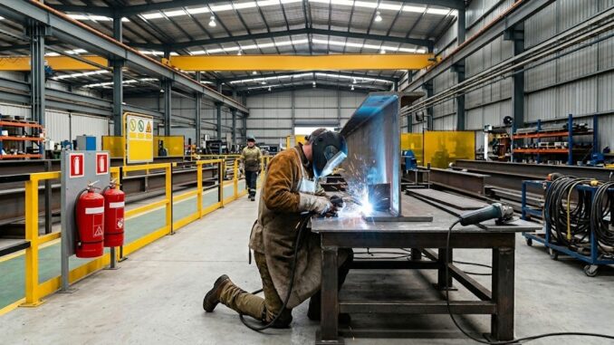 A comprehensive grinding and welding risk assessment in practice on a construction site