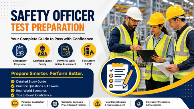Safety Officer Test Preparation training session