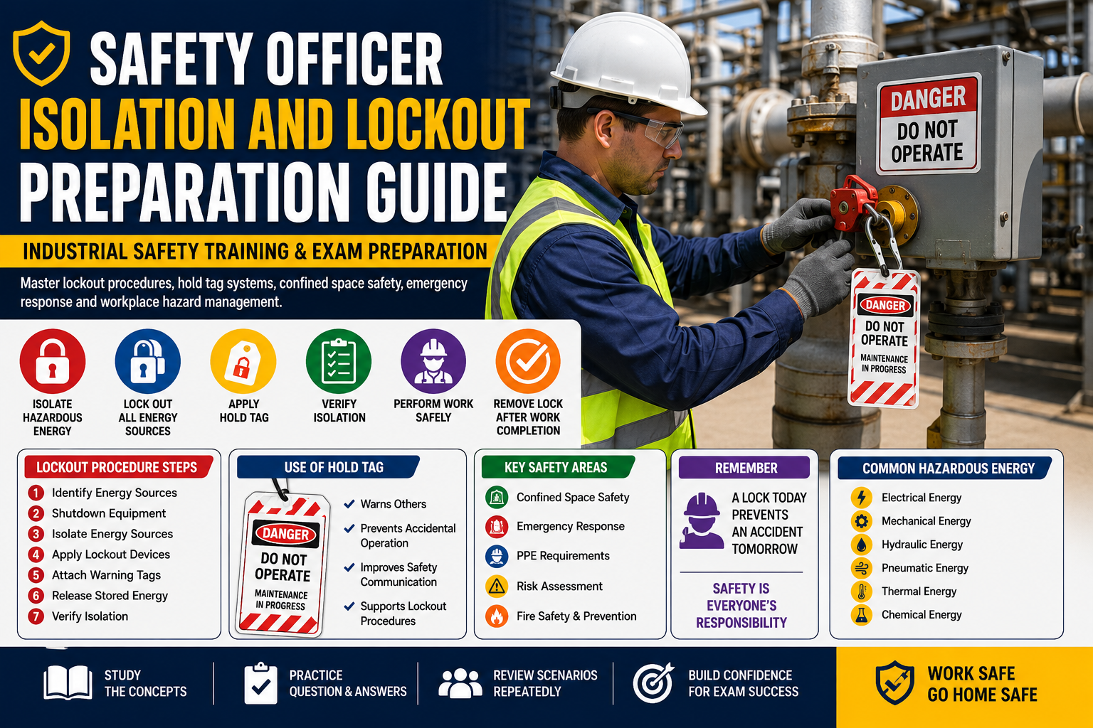 Safety Officer Isolation Lockout Guide industrial safety training