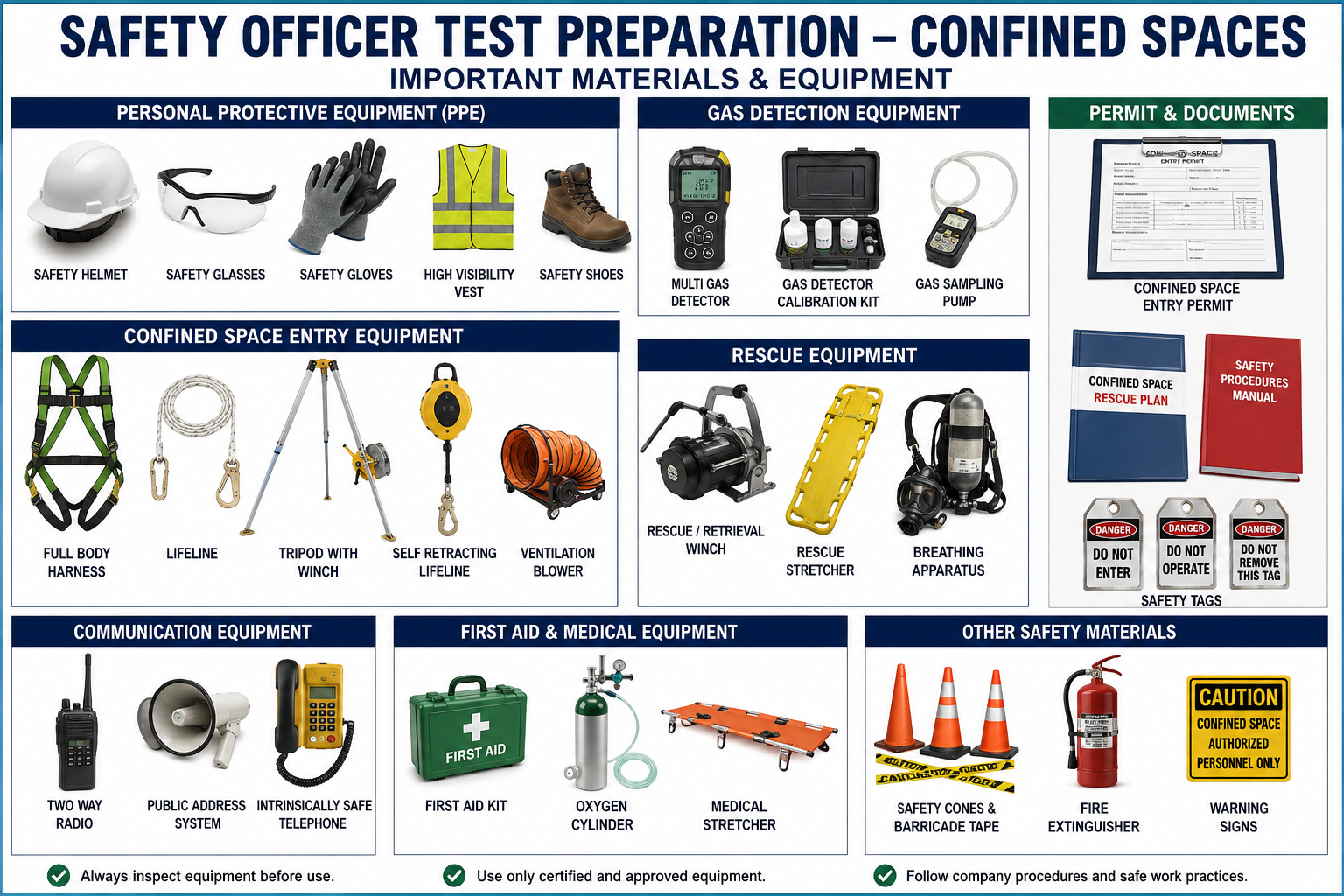 Safety Officer Test Preparation for Confined Spaces
