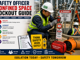Safety Officer Confined Space Lockout Guide industrial workplace safety training