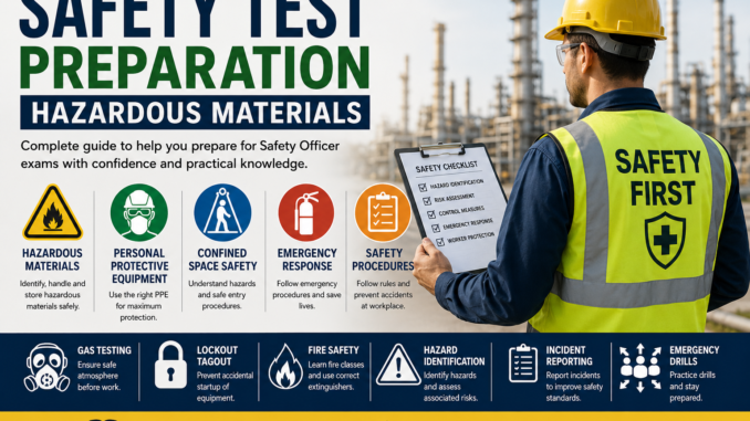 Safety Test hazardous materials preparation guide