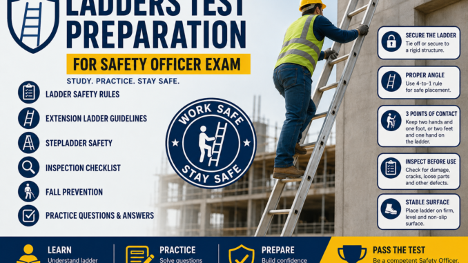 Ladders Test Preparation for Safety Officer Exam