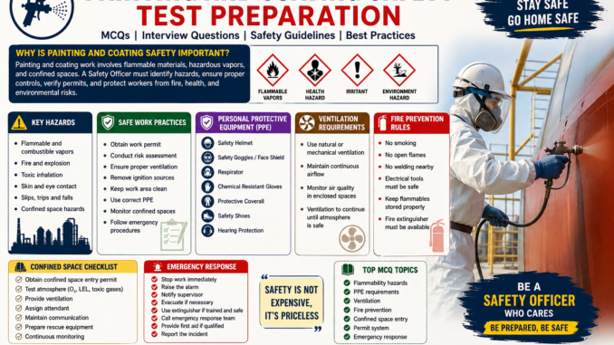 Painting and Coating Safety Test Preparation