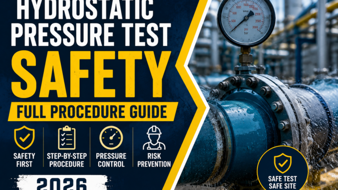 Hydrostatic Pressure Test Safety Full Procedure Guide