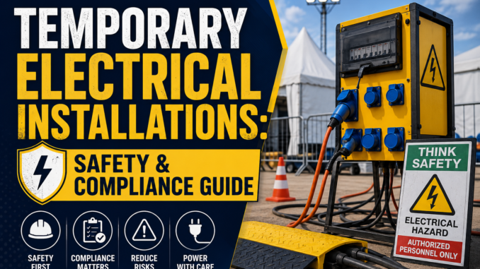 Temporary Electrical Installations Safety Guide