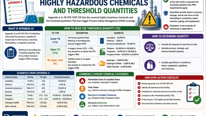 OSHA 1910.119 Appendix A