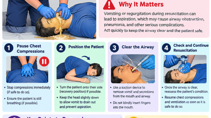 vomiting during CPR