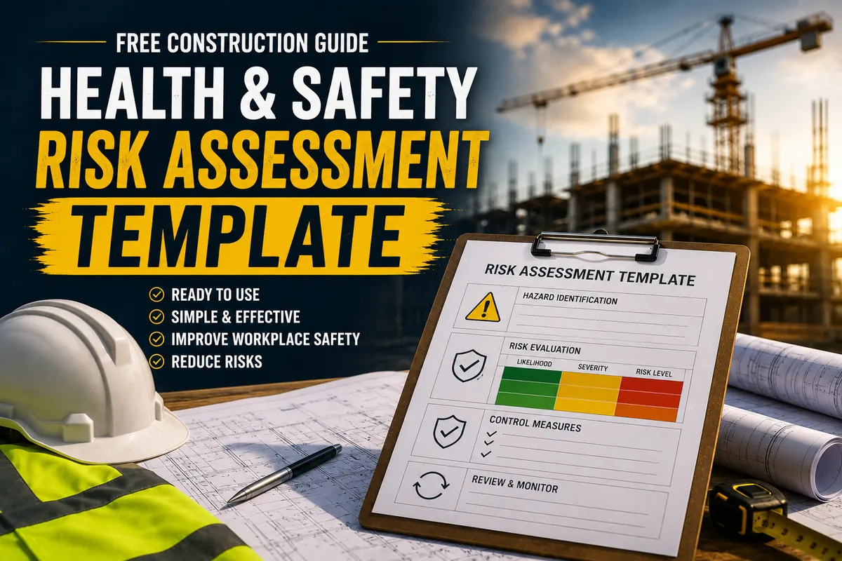 Health and safety risk assessment template for construction