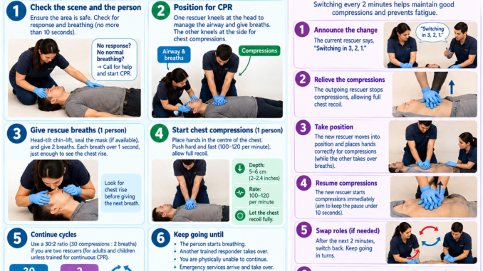 two person cpr changeover